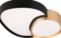 Rise Plafond LED 43cm svartguld