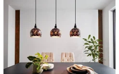 Roccaforte Taklampa 75cm Svart/Guld