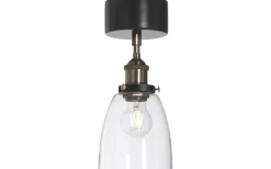 Rock Plafond 14cm Svart/mässing