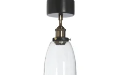 Rock Plafond 14cm Svart/mässing