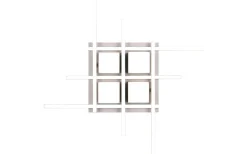 Roger Plafond LED kaffebrun