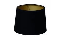 Roma Lampskärm Sammet Ø30cm Svart/Guld