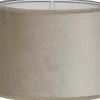 Roma Oval Lampskärm Sammet 20cm Sand