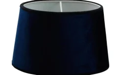 Roma Oval Lampskärm Sammet 20cm Mörkblå