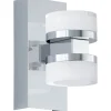 Romendo Up/Down Vägglampa LED 3000K 2x7,2W Krom IP44