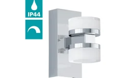 Romendo Up/Down Vägglampa LED 3000K 2x7,2W Krom IP44