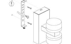 Romendo Up/Down Vägglampa LED 3000K 2x7,2W Krom IP44