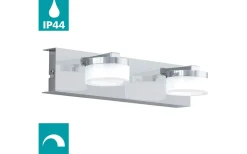 Romendo Vägglampa 30cm LED 3000K 2x7,2W Krom IP44