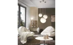 Rondo Fönsterlampa 20cm Nickel/Opal