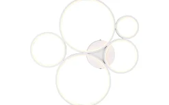 Rondo Plafond LED 5-delad mattvit