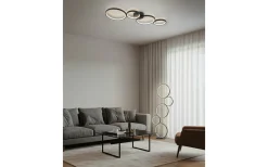 Rondo Plafond LED 4-delad mattsvart