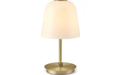 Room 49 Uppladdningsbar Bordslampa LED 3-Steg DIM Opal/Mässing IP54