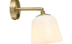 Room 49 Vägglampa Opal/Antikmässing