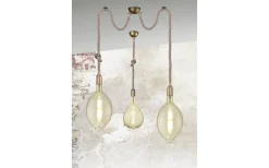 Rope Fönsterlampa 12cm E27 antikmässing