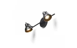 Rosita II Vägglampa 47cm 2L Svart