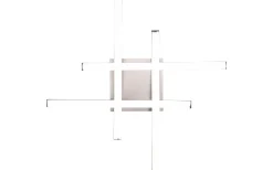 Route Plafond LED 4-delad borstad stål 4000K