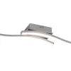 Route Plafond LED 2-delad borstad stål 4000K