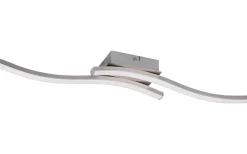 Route Plafond LED 2-delad borstad stål 4000K