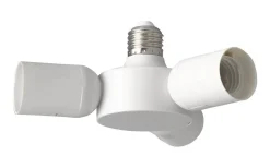 Rueda Pendeladapter E27 1 till 3 Vit