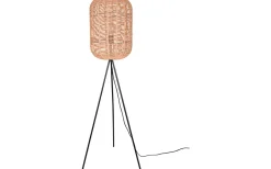 Runa Golvlampa E27 matt svart/sisal