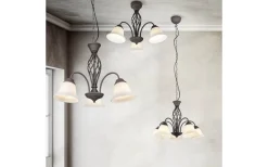 Rustica Takkrona 60cm 5-delad E27 rustik