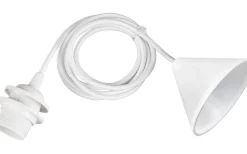 Sala E27-upphängningssats 2m vit med textilsladd