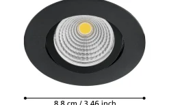 Saliceto Spotlight LED 2700K 6W Svart