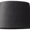 Sammet Lampskärm Oval 25cm Mörkgrå