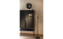 Sandnes Golvlampa 140cm Svart/Krom