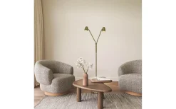 Sandnes Golvlampa Dubbel 140cm Antik