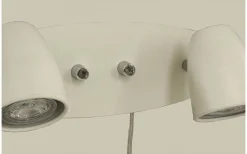 Sandnes Vägglampa Dubbel 32cm Vit