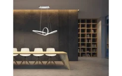 Sansa Takpendel 80cm LED matt vit