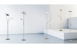 Santo II Golvlampa LED uplight i borstat stål