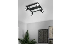 Sarria Takspotlight 26cm GU10 LED 3000K 4x4,5W Svart