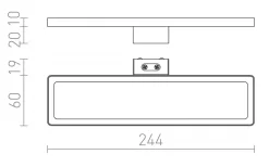 Savoy Spegelbelysning Krom LED 8W IP44 3000K