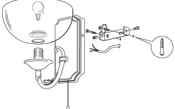 Savoy Vägglampa Brons