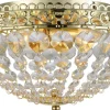Saxholm Kristallplafond Guld 27cm 2xE14