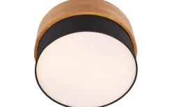 Seasons Plafond 30cm E14 svart/trä