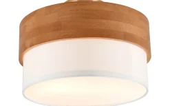Seasons Plafond 30cm E14 vit/trä