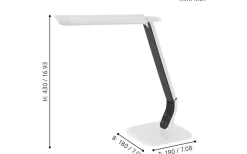 Sellano Skrivbordslampa 43cm LED 3000/4000/6000K 4W Vit