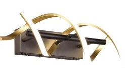 Sequence Vägglampa LED matt mässing/matt svart