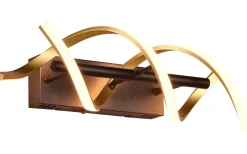 Sequence Vägglampa LED matt mässing/matt svart