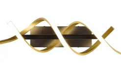 Sequence Vägglampa LED matt mässing/matt svart