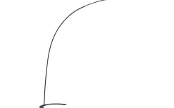 Shanghai Golvlampa LED svart