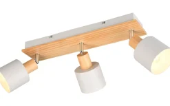 Shanti Spotlight 3-delad E14 varmgrå/trä