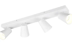 Sharp Spotlight 4-delad GU10 matt vit/guld