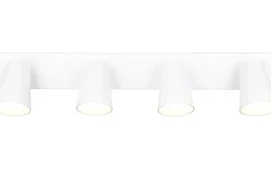 Sharp Spotlight 4-delad GU10 matt vit/guld