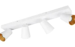 Sharp Spotlight 4-delad GU10 matt vit/guld