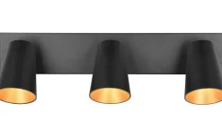 Sharp Spotlight 3-delad GU10 matt svart/guld