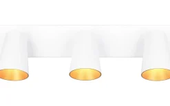 Sharp Spotlight 3-delad GU10 matt vit/guld